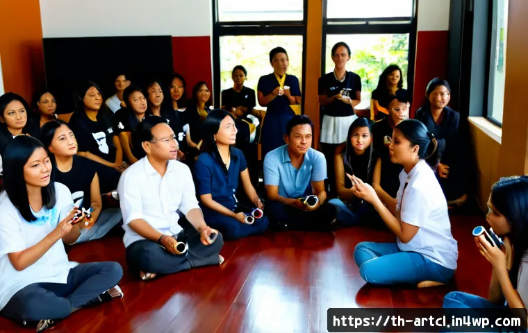 사운드 아트 프로젝트의 타겟 청중 설정하기 - Photorealistic community sound art workshop in Bangkok, diverse Thai adults and university students ...